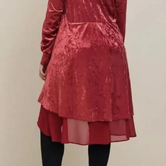 Torrid velvet kimono jacket size 1 - Picture 2 of 2